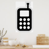 Mobiele telefoon poster (Keuken)