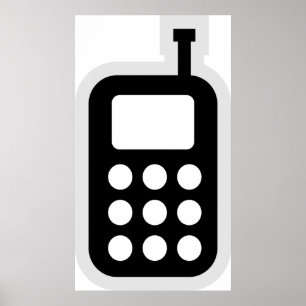 Mobiele telefoon poster