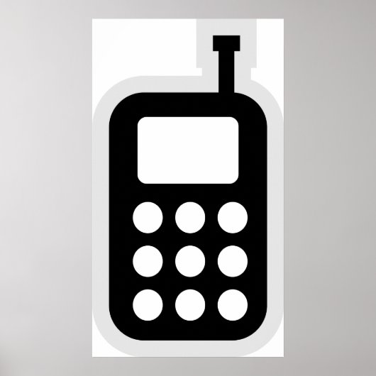 Mobiele telefoon poster (Voorkant)