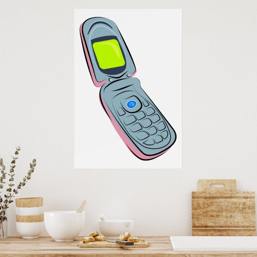 Mobiele telefoon poster (Keuken)