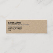 Mobiele telefoon reparatie mini visitekaartje (Achterkant)