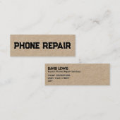 Mobiele telefoon reparatie mini visitekaartje (Voorkant / Achterkant)