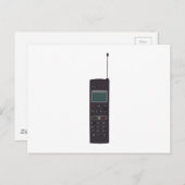 Mobiele telefoon Retro Briefkaart (Voorkant / Achterkant)