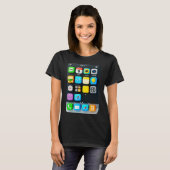 Mobiele Telefoon Scherm Smartphone Mobiele App Hal T-shirt (Voorkant volledig)