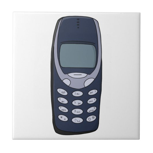  mobiele telefoon tegeltje (Voorkant)