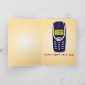 Mobiele telefoon Valentijnsdag Kaart (Binnen)