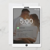 Mobiele telefoon vergrendelen scherm bruiloft kaart (Voorkant)