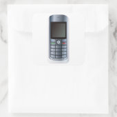 Mobiele telefoon vierkante sticker (Tas)