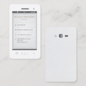 Mobiele telefoon visitekaartje (Voorkant / Achterkant)