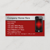 Mobiele telefoon Visitekaartjes (Voorkant)