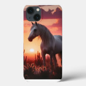 Mobiele telefoonhoes, iPhone, Sunset Wild Paard Case-Mate iPhone Case (Achterkant)