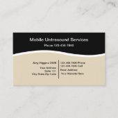 Mobiele ultrasone services visitekaartje (Voorkant)