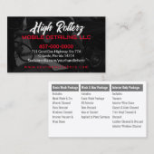 Mobiele wasmachine met informatie over de druk in  visitekaartje (Voorkant / Achterkant)