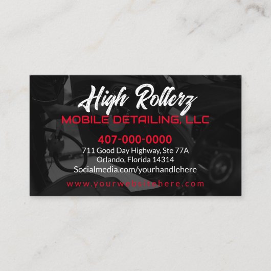 Mobiele wasmachine met informatie over de druk in  visitekaartje (Voorkant)