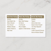 Mobiele wasmachine met informatie over de druk in  visitekaartje (Achterkant)