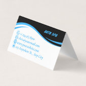 Mobiele wasmachine met informatie over het wassen  visitekaartje (Achterkant)