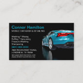 Mobiele wasmachine met informatie over het wassen  visitekaartje (Voorkant)