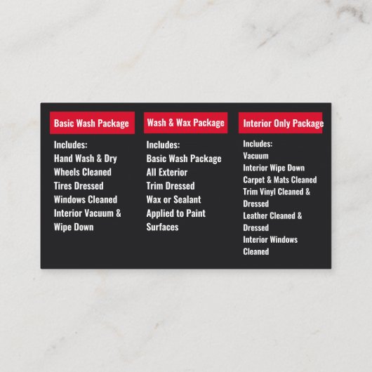 Mobiele wasmachine met informatie over het wassen visitekaartje (Achterkant)