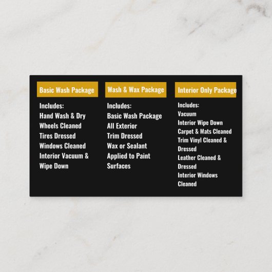 Mobiele wasmachine met informatie over het wassen visitekaartje (Achterkant)