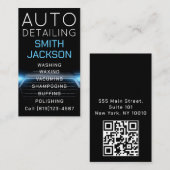 Mobiele wasmachine met informatie over het wassen visitekaartje (Voorkant / Achterkant)