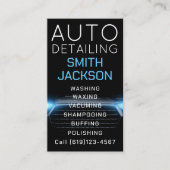 Mobiele wasmachine met informatie over het wassen visitekaartje (Voorkant)