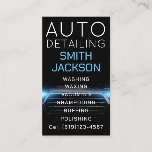 Mobiele wasmachine met informatie over het wassen visitekaartje (Voorkant)