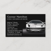 Mobiele wasmachine met informatie over het wassen  visitekaartje (Voorkant)