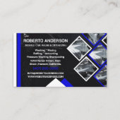 Mobiele wasmachine met informatie over het wassen  visitekaartje (Voorkant)