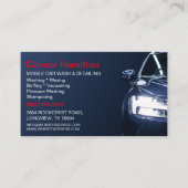 Mobiele wasmachine met informatie over het wassen  visitekaartje (Voorkant)