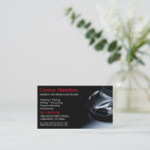 Mobiele wasmachine met informatie over het wassen  visitekaartje (Staand voorkant)