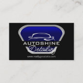 Mobiele wasmachine met informatie over het wassen  visitekaartje (Voorkant)