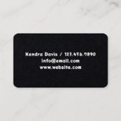 Mobiele wimpers wenkbrauwen visitekaartje (Achterkant)