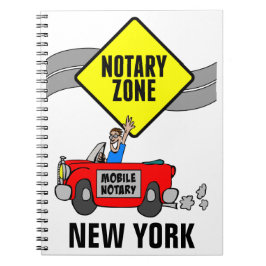 Mobiele zone Red Sportauto New York Notitieboek