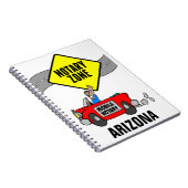 Mobiele zone Red Sports Car Arizona Notitieboek (Rechterzijde)