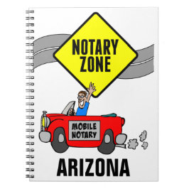 Mobiele zone Red Sports Car Arizona Notitieboek