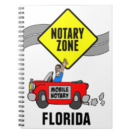 Mobiele zone Red Sports Car Florida Notitieboek