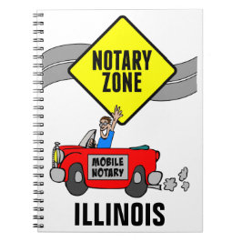 Mobiele zone Red Sports Car Illinois Notitieboek