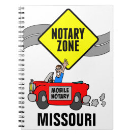 Mobiele zone Red Sports Car Missouri Notitieboek