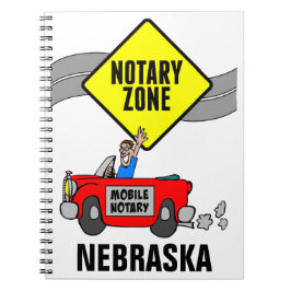 Mobiele zone Red Sports Car Nebraska Notitieboek