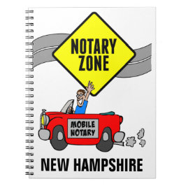 Mobiele zone Red Sports Car New Hampshire Notitieboek