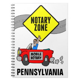 Mobiele zone Red Sports Car Pennsylvania Notitieboek