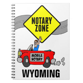 Mobiele zone Red Sports Car Wyoming Notitieboek