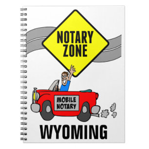 Mobiele zone Red Sports Car Wyoming Notitieboek