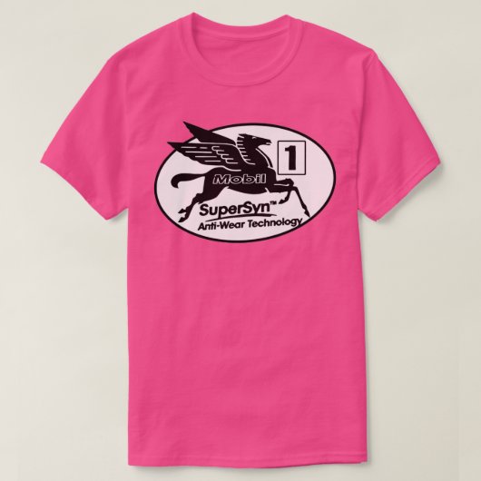 mobil 1 oil pegasus 1 t-shirt (Design voorkant)