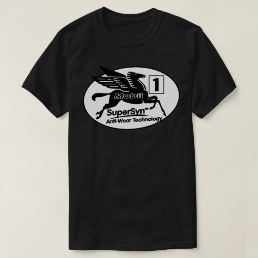 mobil 1 oil pegasus t-shirt (Design voorkant)