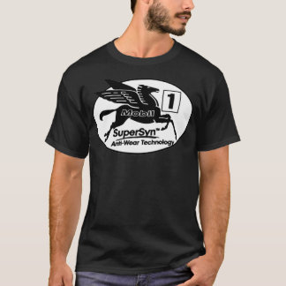 mobil 1 oil pegasus t-shirt