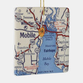 Mobile AL  Map Keramisch Ornament (Rechts)