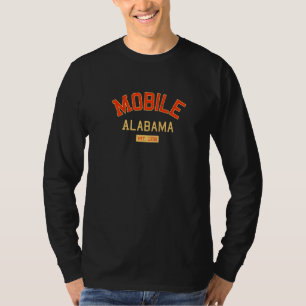 Mobile Alabama 1702 Al Retro Golf van Mexico T-shirt