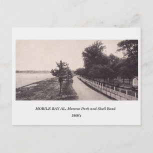 Mobile Alabama AL, Monroe Park 1900  Briefkaart