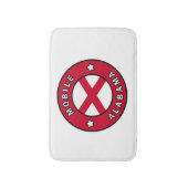 Mobile Alabama Badmat (Voorkant Verticaal)